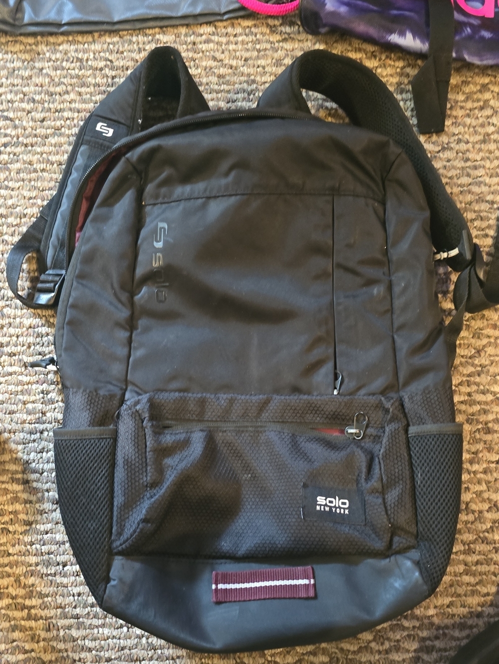 Black Men's Backpack - Durable Everyday Bag